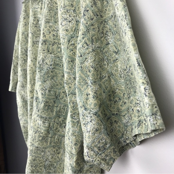 VTG 2000 Patagonia Floral Tribal Organic Cotton Hawaiian Button Shirt Medium EUC - Picture 10 of 15